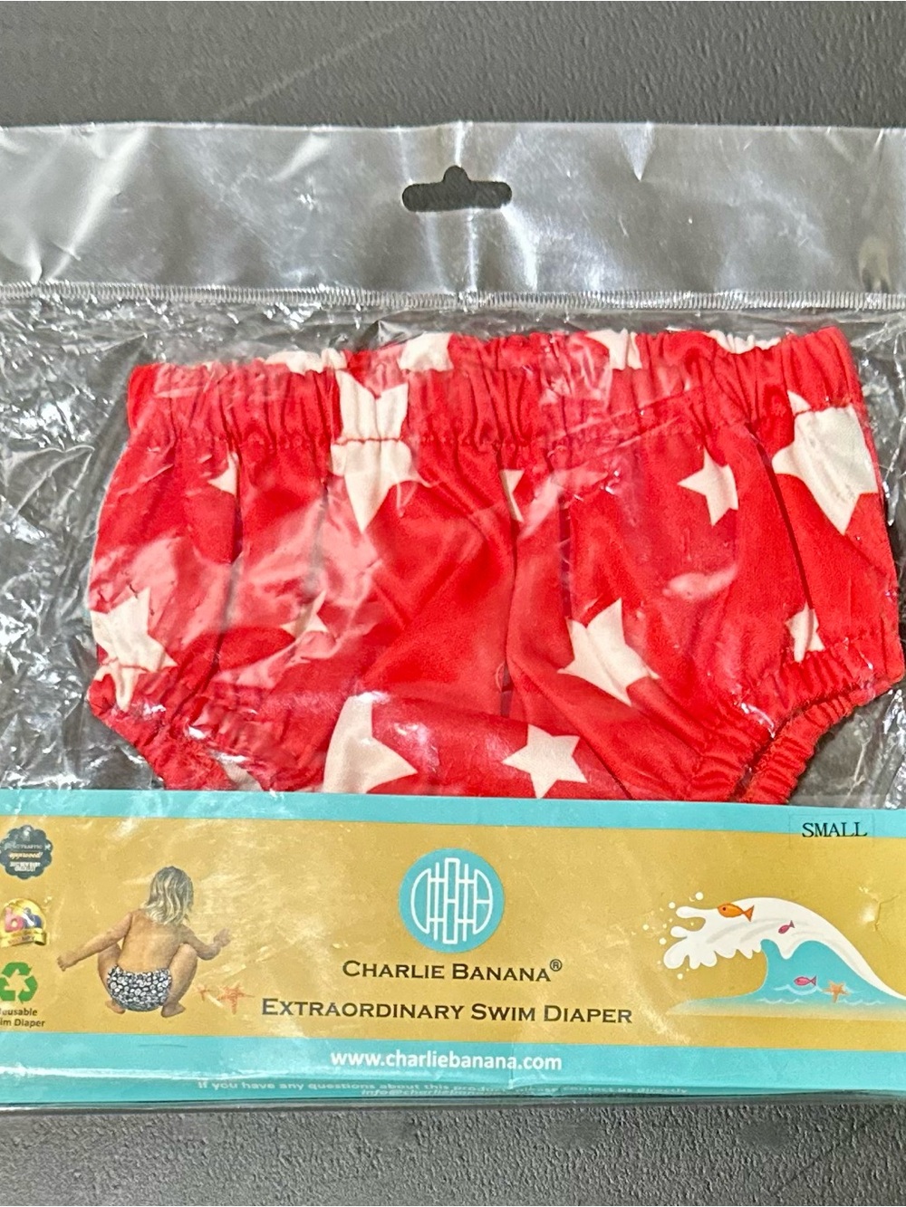 Charlie Banana Red Star Swim Cover